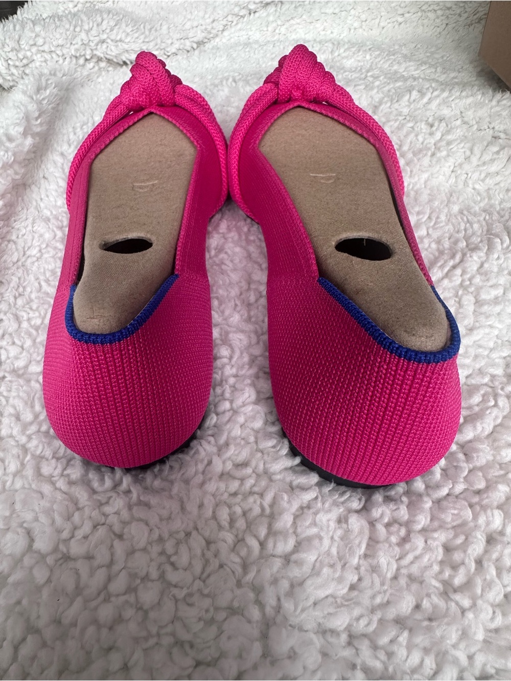Rothy's Hot Pink Pointed-Toe Knot Flats - Picture 10 of 10